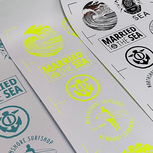 screen-printed-stickers - Printed By The Sea